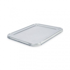 Boardwalk Aluminum Steam Table Pan Lids, Fits Half-Size Pan, Deep, 10.5 x 12.81 x 0.63, 100/Carton (LIDSTEAMHF)