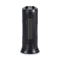 Alera Mini Tower Ceramic Heater, 1,500 W, 7.37 x 7.37 x 17.37, Black (ALEHECT17)
