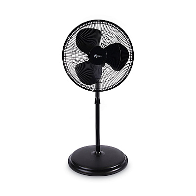 Alera 16" 3-Speed Oscillating Pedestal Stand Fan, Metal, Plastic, Black (ALEFANP16B)