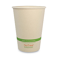 World Centric No Tree Paper Bowls, 32 oz, 4.4" Diameter x 5.8"h, Natural, Sugarcane, 500/Carton (WORBOSU32)