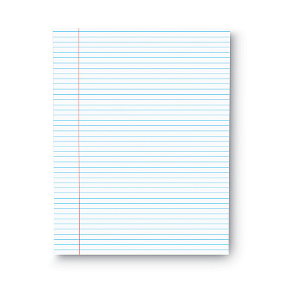 Universal Glue Top Pads, Narrow Rule, 50 White 8.5 x 11 Sheets, Dozen (UNV41000)