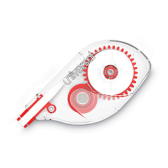 Universal Side-Application Correction Tape, Non-Refillable, Transparent Gray/Red Applicator,  0.2" x 393", 10/Pack (UNV75612)