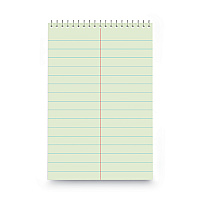 Universal Steno Pads, Pitman Rule, Red Cover, 60 Green-Tint 6 x 9 Sheets (UNV76610)