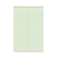 Universal Steno Pads, Gregg Rule, Red Cover, 80 Green-Tint 6 x 9 Sheets, 6/Pack (UNV86920PK)