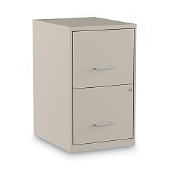Alera Soho Vertical File Cabinet, 2 Drawers: File/File, Letter, Putty, 14" x 18" x 24.1" (ALESVF1824PY)