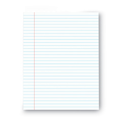 Universal Glue Top Pads, Wide/Legal Rule, 50 White 8.5 x 11 Sheets, Dozen (11000)