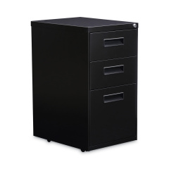 Alera File Pedestal, Left or Right, 3-Drawers: Box/Box/File, Legal/Letter, Black, 14.96" x 19.29" x 27.75" (PABBFBL)