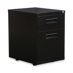 Alera File Pedestal, Left or Right, 2-Drawers: Box/File, Legal/Letter, Black, 14.96" x 19.29" x 21.65" (PABFBL)
