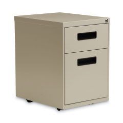 Alera File Pedestal, Left or Right, 2-Drawers: Box/File, Legal/Letter, Putty, 14.96" x 19.29" x 21.65" (PABFPY)