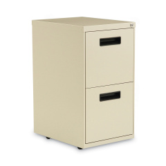 Alera File Pedestal, Left or Right, 2 Legal/Letter-Size File Drawers, Putty, 14.96" x 19.29" x 27.75" (PAFFPY)