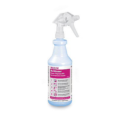 Maxim Bulldozer Cleaner/Degreaser RTU, Safe-to-Ship, Lemon Scent, 32 oz, 6/Carton (MLB05100086)