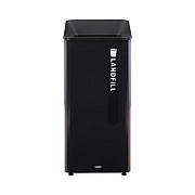 Rubbermaid Commercial Sustain Decorative Refuse with Recycling Lid, 23 gal, Metal/Plastic, Black (RCP2078988)