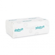 Windsoft C-Fold Paper Towels, 1 Ply, 10.2 x 13.25, White, 200/Pack, 12 Packs/Carton (101)