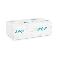 Windsoft C-Fold Paper Towels, 1-Ply, 10.2 x 13.25, White, 200/Pack, 12 Packs/Carton (WIN101)