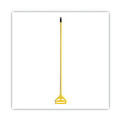 Boardwalk Quick Change Side-Latch Plastic Mop Head Handle, 60" Aluminum Handle, Yellow (BWK620)
