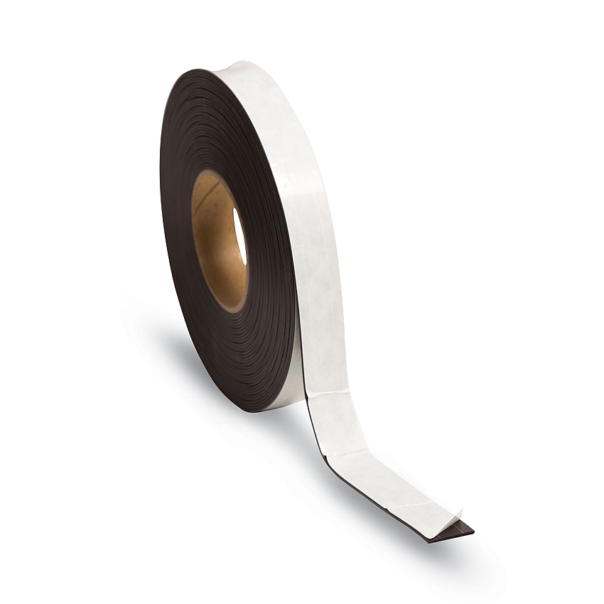 U Brands Magnetic Adhesive Tape Roll, 1" x 50 ft, Black (UBRFM2021)