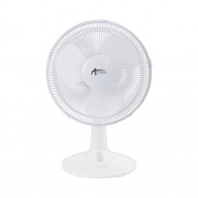 Alera 12" 3-Speed Oscillating Desk Fan, Plastic, White (FAN122W)