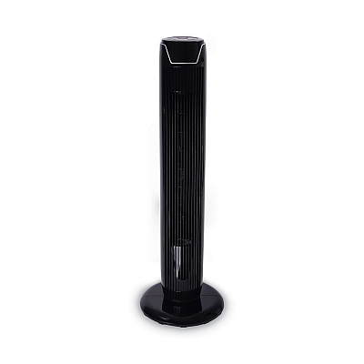 Alera 36" 3-Speed Oscillating Tower Fan with Remote Control, Plastic, Black (ALEFAN363)