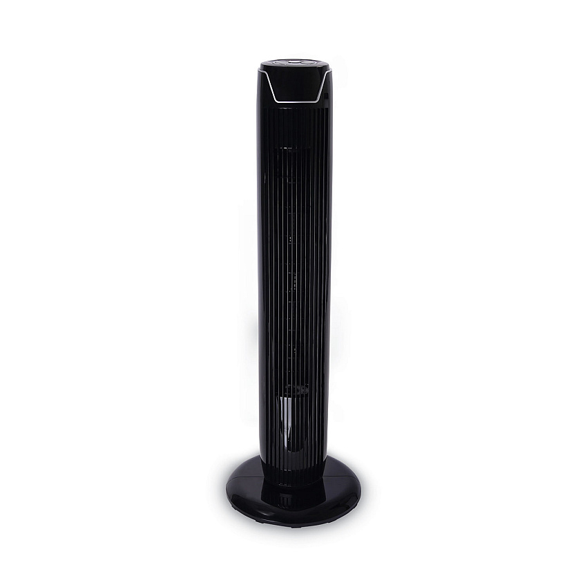 Alera 36" 3-Speed Oscillating Tower Fan with Remote Control, Plastic, Black (ALEFAN363)