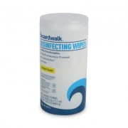 Boardwalk Disinfecting Wipes, 7 x 8, Lemon Scent, 75/Canister, 6 Canisters/Carton (455W75)