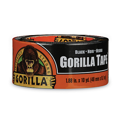 Gorilla Tape, 3" Core, 1.88" x 10 yds, Black (GOR105462)