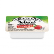 Smucker's Smuckers 1/2 Ounce Natural Jam, 0.5 oz Container, Strawberry, 200/Carton (8201)