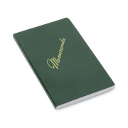 AbilityOne 7530002220078 SKILCRAFT Memorandum Book, Narrow Rule, Green Cover, 5.5 x 3.38, 144 Sheets, Dozen