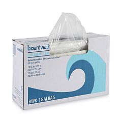 Boardwalk Reclosable Food Storage Bags, Gallon, 10.5" x 11", Clear, 250/Box (BWK1GALBAG)