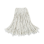 Boardwalk Cut-End Wet Mop Head, Cotton, No. 24, White 12/Carton (BWK2024CCT)