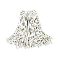 Boardwalk Cut-End Wet Mop Head, Cotton, No. 24, White 12/Carton (BWK2024CCT)