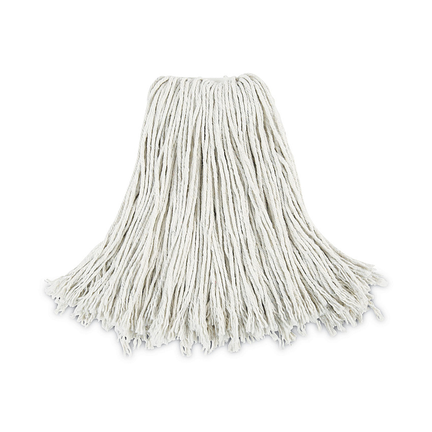 Boardwalk Cut-End Wet Mop Head, Cotton, No. 24, White 12/Carton (BWK2024CCT)