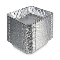 Boardwalk Aluminum Steam Table Pans, Half-Size Deep, 400 Gauge, 2.56" Deep, 10.38 x 12.75, 100/Carton (BWKSTEAMHFDP)