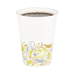 Boardwalk Deerfield Printed Paper Hot Cups, 12 oz, 50 Cups/Sleeve, 20 Sleeves/Carton (BWKDEER12HCUP)