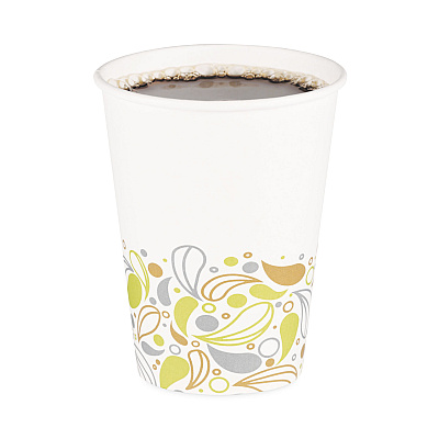 Boardwalk Deerfield Printed Paper Hot Cups, 12 oz, 50 Cups/Sleeve, 20 Sleeves/Carton (BWKDEER12HCUP)