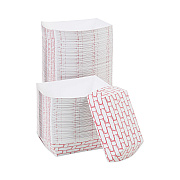 Boardwalk Paper Food Baskets, 2 lb Capacity, Red/White, 1,000/Carton (BWK30LAG200)