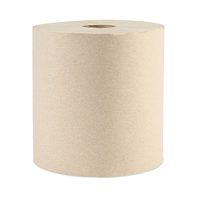 Boardwalk Green Xtra Roll Towels, 1-Ply, 8" x 800 ft, Natural, 6 Rolls/Carton (BWK32GREEN)