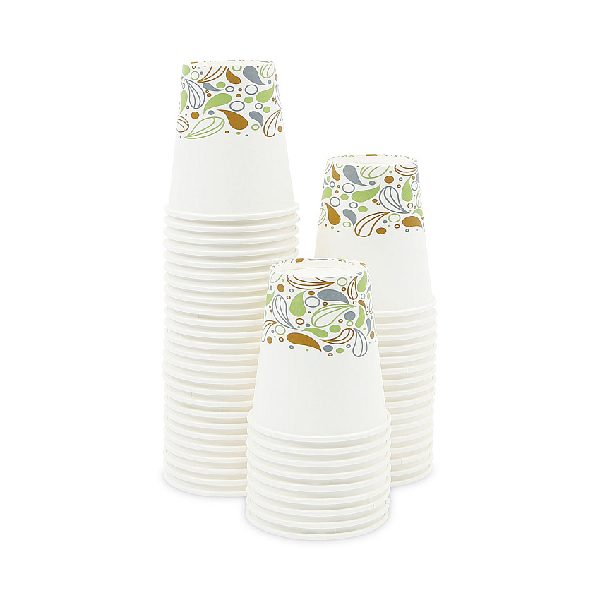 Boardwalk Deerfield Printed Paper Hot Cups, 10 oz, 50 Cups/Sleeve, 20 Sleeves/Carton (BWKDEER10HCUP)