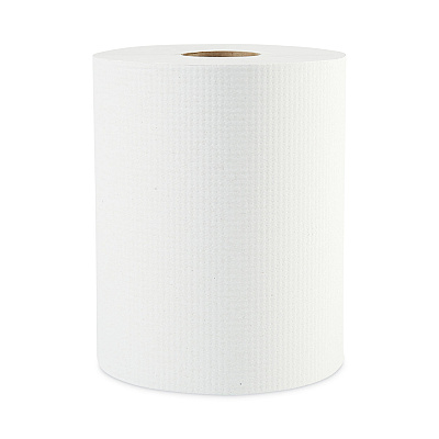 Boardwalk Hardwound Paper Towels, 1-Ply, 8" x 600 ft, White, 2" Core, 12 Rolls/Carton (BWK6261B)