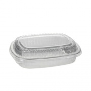 Pactiv Evergreen Classic Carry-Out Container, 46 oz, 9.75 x 7.75 x 1.75, Silver, 50/Carton (Y6710PWPSFG)