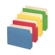 Universal Redrope Expanding File Pockets, 3.5" Expansion, Letter Size, Assorted Colors, 5/Box (13562)