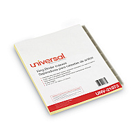 Universal Insertable Tab Index, 8-Tab, 11 x 8.5, Buff, Clear Tabs, 6 Sets (UNV21873)