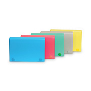 C-Line Index Card Case, Holds 100 3 x 5 Cards, 5.38 x 1.25 x 3.5, Polypropylene, Assorted Colors (CLI58335)