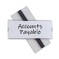 C-Line Clear Magnetic Label Holders, Side Load, 6 x 2.5, 10/Pack (CLI87825)