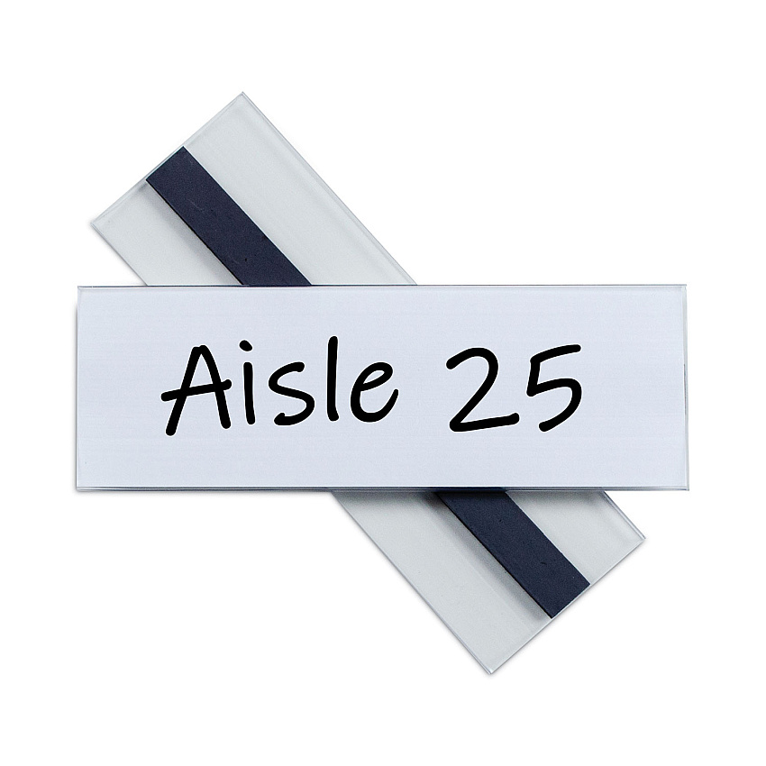 C-Line Clear Magnetic Label Holders, Side Load, 6 x 2, 10/Pack (CLI87820)