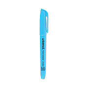 Universal Pocket Highlighters, Fluorescent Blue Ink, Chisel Tip, Blue Barrel, Dozen (UNV08854)