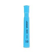 Universal Desk Highlighters, Fluorescent Blue Ink, Chisel Tip, Blue Barrel, Dozen (UNV08864)