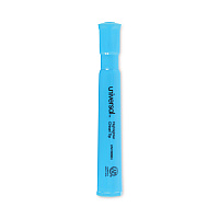 Universal Desk Highlighters, Fluorescent Blue Ink, Chisel Tip, Blue Barrel, Dozen (UNV08864)