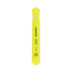 Universal Desk Highlighter Value Pack, Fluorescent Yellow Ink, Chisel Tip, Yellow Barrel, 36/Pack (08866)