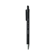 Universal Ballpoint Pen, Retractable, Medium 1 mm, Black Ink, Black Barrel, Dozen (UNV15510)