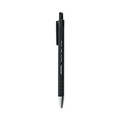 Universal Ballpoint Pen, Retractable, Medium 1 mm, Black Ink, Black Barrel, Dozen (UNV15510)